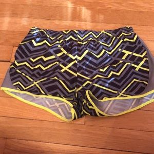 Green, gray athletic shorts